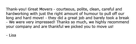 B&B Mobile Services customer testimonial from May 2012